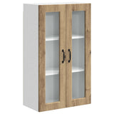 Wall Glass Cabinet PORTO Artisan Oak 60 x 31 x 100 cm 885534
