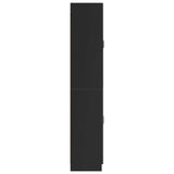 Cabinet Set 2 pcs Black Engineered Wood 3416980