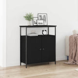 Sideboard Black Oak 70 x 30 x 80 cm Engineered Wood 862972