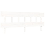 Bed Frame without Mattress White 200x200 cm Solid Wood Pine 3193617