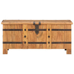 ZNTS Chest 90x40x40 cm Solid Acacia Wood 289637