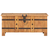 ZNTS Chest 90x40x40 cm Solid Acacia Wood 289637