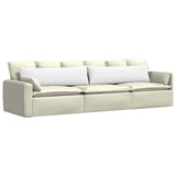 Sofa Pillows 2 pcs White 145 x 40 cm Fabric 42013836