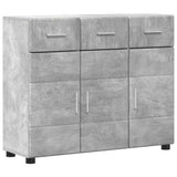 Sideboard with Shelf FLORIN Concrete Grey 88.5 x 30.5 x 73 cm 880314