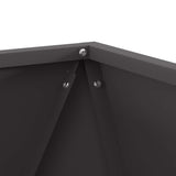 Planter Black 50 x 50 x 50 cm Steel 883836