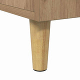 Desk with Shelf Artisan Oak 140 x 50 x 75 cm Engineered Wood 886235