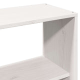 Bookcase Bed without Mattress White 140x200 cm Solid Wood 3323921