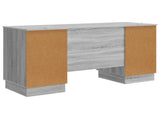 Desk with Shelf Grey Sonoma 142.5 x 50 x 75 cm Engineered Wood 3414627