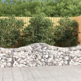 Arched Gabion Baskets 10 pcs 200x50x60/80 cm Galvanised Iron 3145606