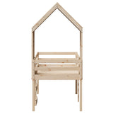 High Sleeper Bed without Mattress 80x200 cm Solid Wood Pine 3282010