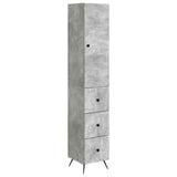 Cabinet Set 2 pcs Concrete Grey 34.5 x 34.5 x 90 cm 3416892