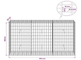 Gabion with 5 mm Wire and 5x10 cm Mesh 150x50x100 cm 3464733