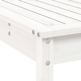 Garden Bar Set White Solid pine wood Regular Durable 3157812