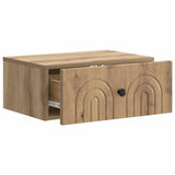 Wall-Mounted Bedside Cabinet 2 pcs Artisan Oak Engineered Wood 898124
