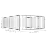 Outdoor Dog Kennel 200x400x100 cm 144490