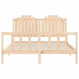 Bed Frame without Mattress 160x200 cm Solid Wood Pine 3192306