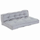 Sofa Cushion 2 pcs Grey Fabric 4019099
