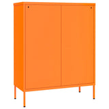 Drawer Cabinet Orange 80x35x101.5 cm Steel 336147