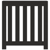 Radiator Cover Black 78x20x82 cm Engineered Wood 852727