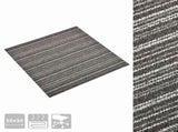 Carpet 20 pcs Striped Anthracite 50 x 50 cm 100% Polypropylene 42046745
