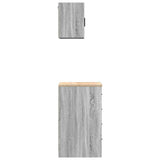 Garage Cabinets 2 pcs Grey Sonoma Engineered Wood 3328328