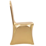 6 pcs Chair Covers Stretch Gold 133556