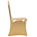 6 pcs Chair Covers Stretch Gold 133556