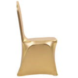 6 pcs Chair Covers Stretch Gold 133556