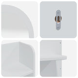 Dressing Table Set FAUSKE 3 pcs White 76 x 50 x 143 cm 3438580