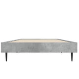 Bed Frame without Mattress Concrete Grey 75x190 cm Small Single 832313