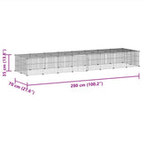 36-Panel Pet Cage with Door Black 35x35 cm Steel 3114060