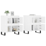 Sideboards 2 pcs White Engineered Wood 3190181