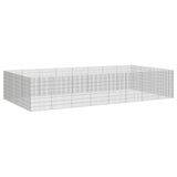Free Range Animal Enclosure 24-Panel 54x80 cm Galvanised Iron 3321347