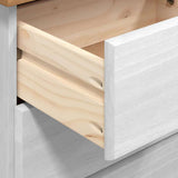 Chest of Drawer ASKIM White 91 x 40 x 95.5 cm Solid Pine Wood 4105420