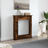 Fireplace Surround Smoked Oak 75x20x87.5 cm Engineered Wood 854584