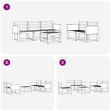 Outdoor Sofa Set 6 pcs Natural Solid Acacia Wood 3384980