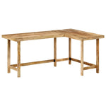 ZNTS Desk 165x110x75 cm Solid Wood Mango 353334