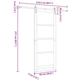 Sliding Door Other ORKDAL Brown 93 x 232 cm 3331983