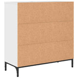 Sideboard High Gloss White 79.5 x 33 x 82 cm Engineered Wood 883438