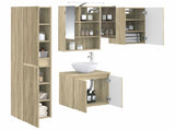 Bathroom Cabinet Set 5 pcs Sonoma Oak 50 x 14.5 x 70 cm 3407297
