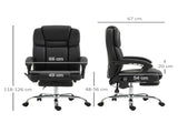 Six Point Vibrating Massage Office Chair - Black T3398P329443