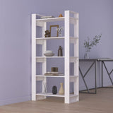 Book Cabinet/Room Divider White 80x35x160 cm Solid Wood 813910