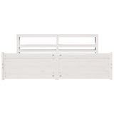 Bed Frame with Headboard without Mattress White 180x200 cm Super King 3306028