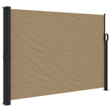 ZNTS Retractable Side Awning Taupe 140x600 cm 4004514