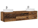Bathroom Cabinet Set 3 pcs Old Wood 62.5 x 44.5 x 50 cm 3405873