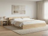 Headboard Cabinet with Storage Sonoma Oak Engineered Wood 8001230
