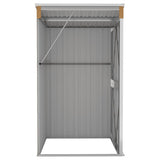 Wall-mounted Garden Shed Brown 118x100x178 cm Galvanised Steel 316220
