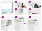 Outdoor Roller Blind UV Protection White 140 x 230 cm 42041245