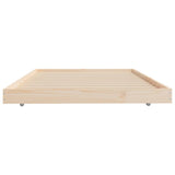 Bed Frame without Mattress 100x200 cm Solid Wood Pine 823489