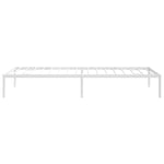 ZNTS Metal Bed Frame without Mattress White 80x200cm 350904